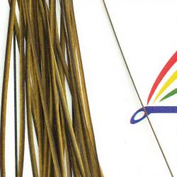 Quill de paon &eacute;barb&eacute;s yellow (jaune)