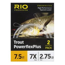 Bas de ligne RIO Trout Powerflex Plus 7&acute;5 (2,30m) 2X