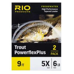 Bas de ligne RIO Trout Powerflex Plus (Pack de 2) 9&acute; (2,70m) 7X