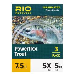 Bas de ligne RIO Powerflex (Pack de 3) 7&acute;5 (2,30m) 0X
