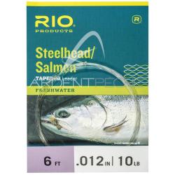 Bas de ligne RIO Steelhead/saumon Glacial/Green 6&acute;(1,80m) 16lb