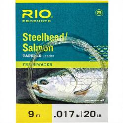 Bas de ligne RIO Steelhead/saumon Glacial/Green 9&acute;(2,70m) 12lb