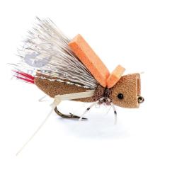 Mouches Rainy&acute;s HOPPER POPPER TAN H10
