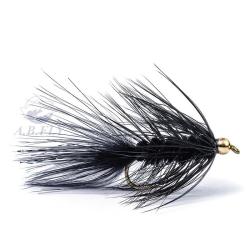 Mouches Rainy&acute;s BEADHEAD WOLLY BUGGER BLACK H4