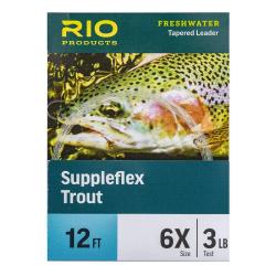 Bas de ligne RIO Suppleflex Trout 3.60m (12&acute;) 3X
