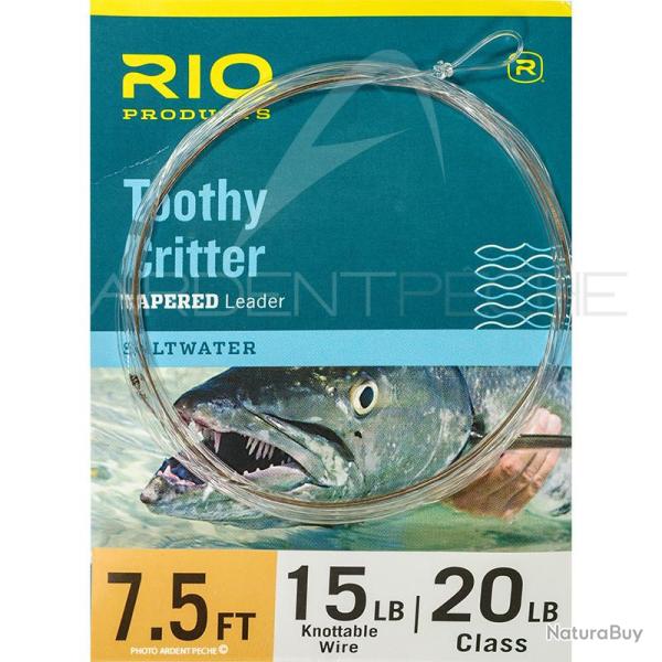 Bas de ligne RIO TOOTHY CRITTER II sans agrafe 20lb