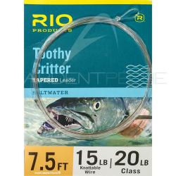 Bas de ligne RIO TOOTHY CRITTER II sans agrafe 30lb