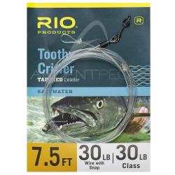 Bas de ligne RIO TOOTHY CRITTER II avec agrafe 30lb