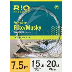Bas de ligne RIO brochet PIKE/MUSKY II sans agrafe 45lb