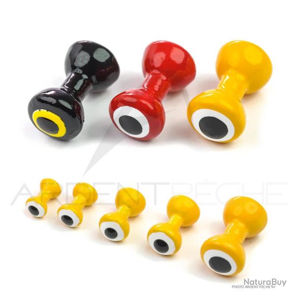 Yeux lest diabolo jaune XL � 6,3 mm