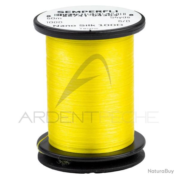 Fils de montage Semperfli Nano Silk Predator 6/0 jaune