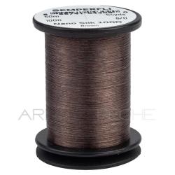 Fils de montage Semperfli Nano Silk Predator 6/0 marron