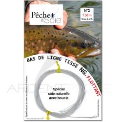 Bas de ligne tiss&eacute; NG &agrave; boucle Peche &agrave; Soie (1.5 m) N&deg;2