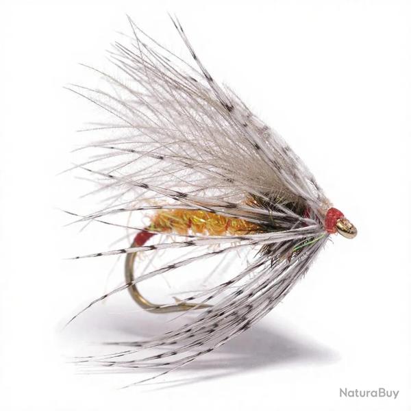 Mouche Igor et Nadica Stancev CDC �mergente orange partridge H14