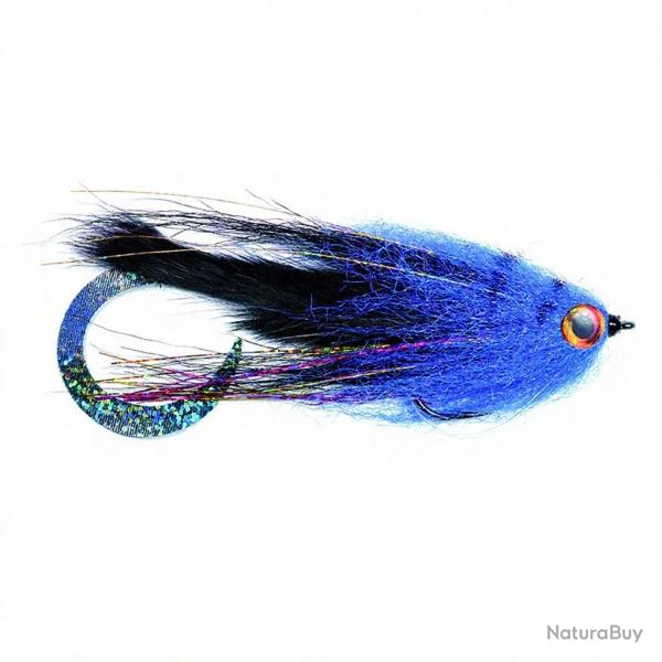 Mouche FMF brochet Paolo wiggle tail bunny et noir H6/0