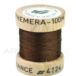 Fils de montage soie naturelle Eph&eacute;m&eacute;ra Marron 4124