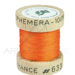 Fils de montage soie naturelle Eph&eacute;m&eacute;ra Orange 633