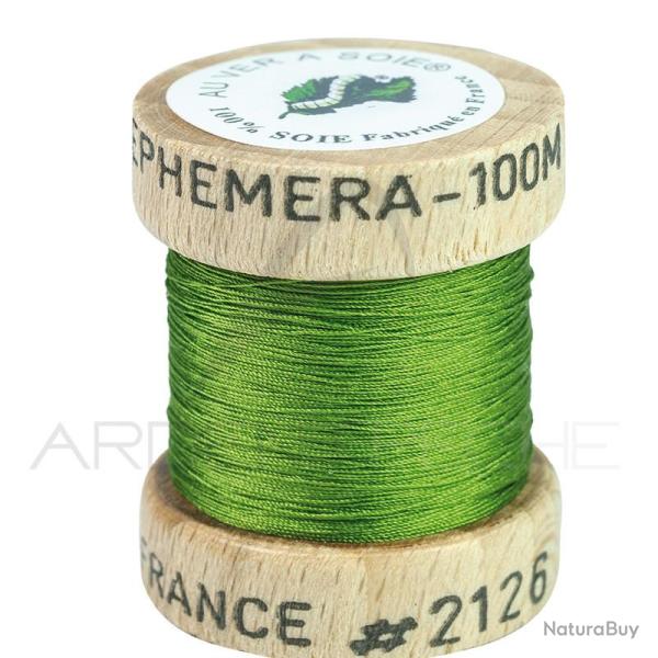 Fils de montage soie naturelle Eph�m�ra Vert 2126