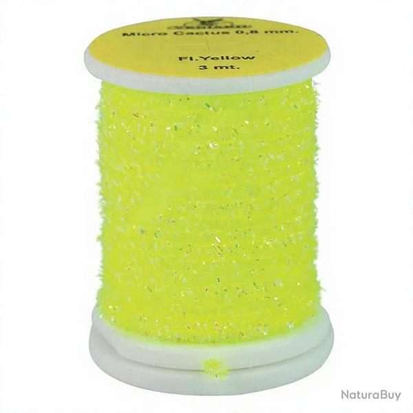 Chenille Micro Cactus 0.8mm Fluo jaune