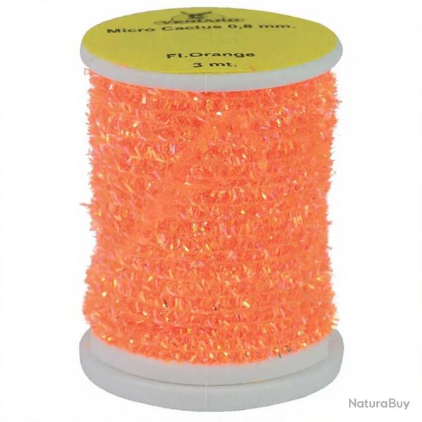 Chenille Micro Cactus 0.8mm Fluo orange