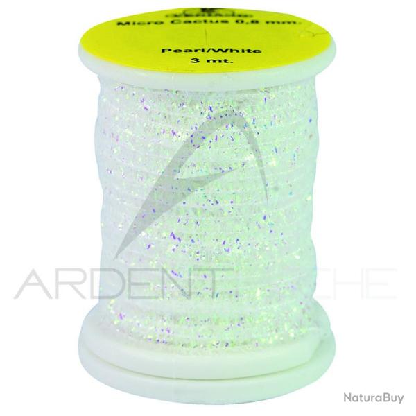 Chenille Micro Cactus 0.8mm Pearl white