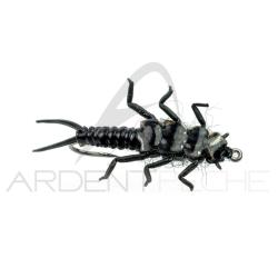 Mouche r&eacute;aliste Stonefly nymphe Noir H10