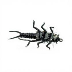 Mouche r&eacute;aliste Stonefly nymphe Noir H10