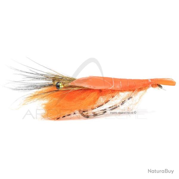 Mouche r�aliste crevette orange H6
