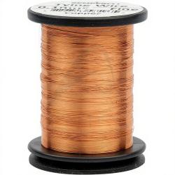 Tinsel rond fin 0.1mm Cuivre