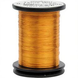 Tinsel rond fin 0.1mm Or fonc&eacute;