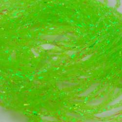 Tresse iris&eacute;e midge fluo chartreuse