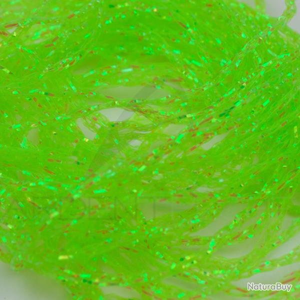 Tresse iris�e midge fluo chartreuse