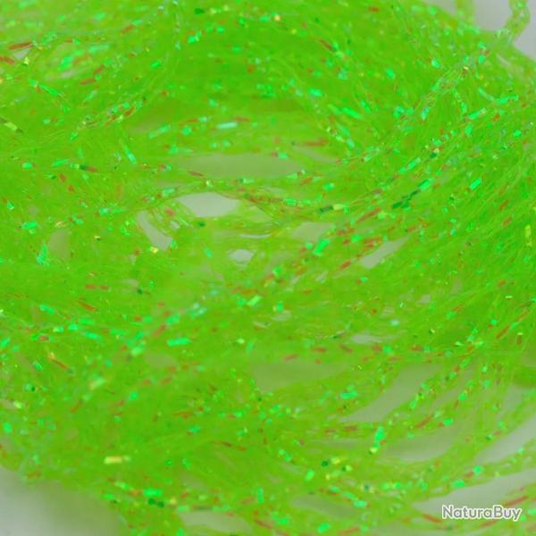 Tresse iris�e midge fluo chartreuse