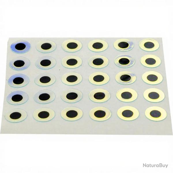 Yeux plats adh�sifs super pearl 2.5mm