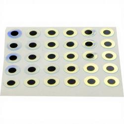 Yeux plats adh&eacute;sifs super pearl 3mm
