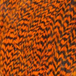 Demi selle de coq grizzly orange