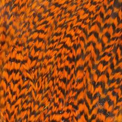 Demi selle de coq grizzly orange