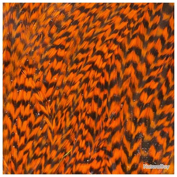 Demi selle de coq grizzly orange