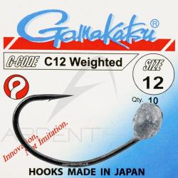 Hame&ccedil;on mouche Gamakatsu C12 Weighted H10