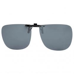 Clip lunettes COCOONS polarisants carr&eacute; FLIP-UP Silver