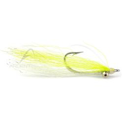 Mouche RIO Skinny Water Clouser Minnow Weedless Chartreuse/White H2
