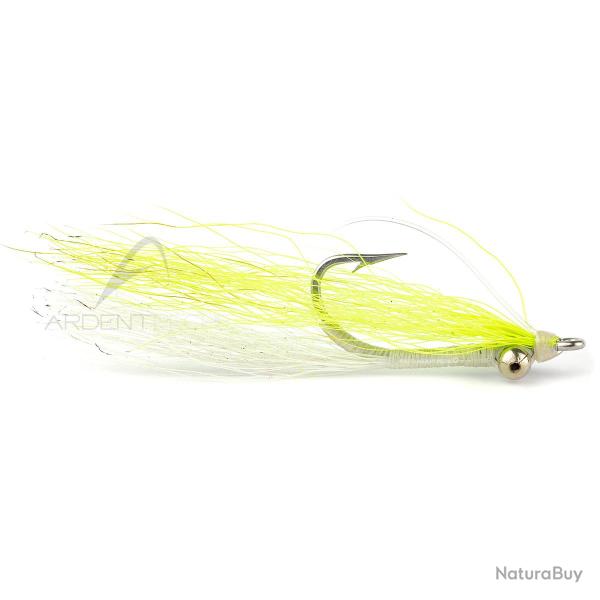 Mouche RIO Skinny Water Clouser Minnow Weedless Chartreuse/White H2