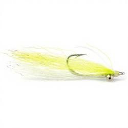 Mouche RIO Skinny Water Clouser Minnow Weedless Chartreuse/White H4