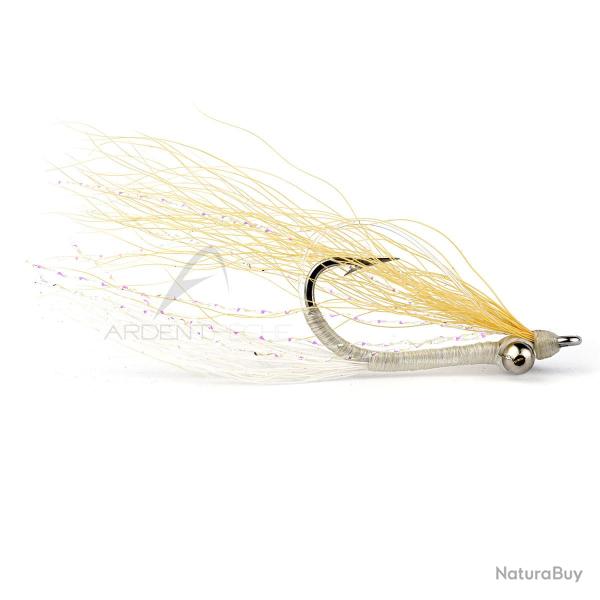 Mouche RIO Skinny Water Clouser Minnow Weedless Tan/White H4
