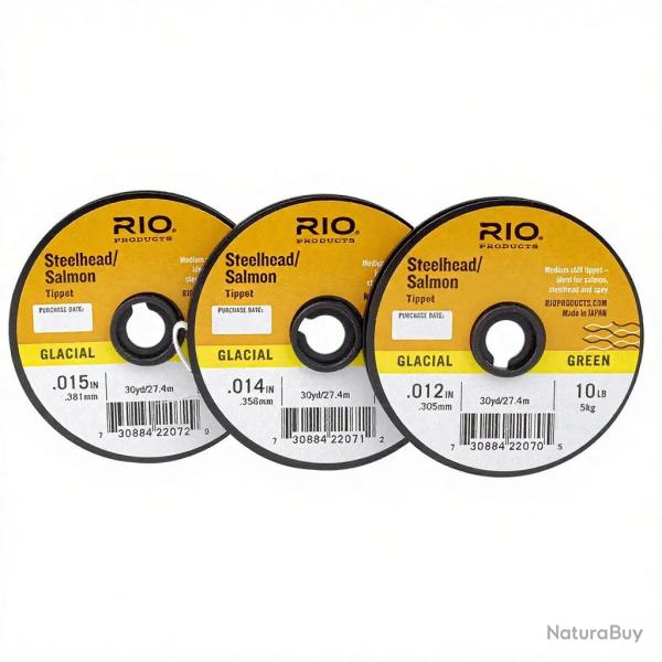 Fils nylon RIO Steelhead/Saumon pack de 3 bobines