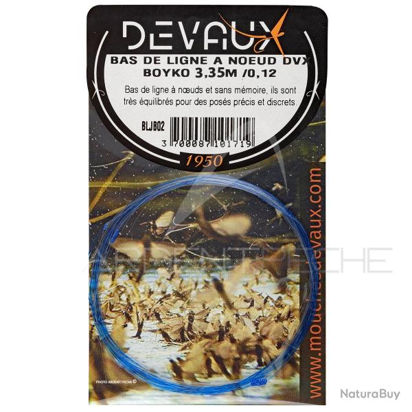 Bas de ligne DEVAUX � noeuds BOYKO 3.35m Pointe 14/100