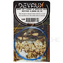 Bas de ligne DEVAUX &agrave; noeuds BOYKO 4m Pointe 14/100