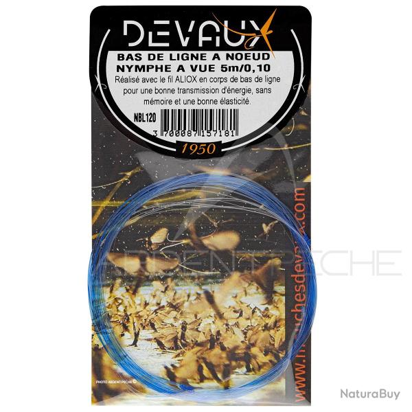 Bas de ligne DEVAUX � noeuds nymphe � vue 5m pointe 12/100