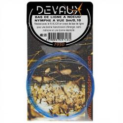 Bas de ligne DEVAUX &agrave; noeuds nymphe &agrave; vue 5m pointe 16/100