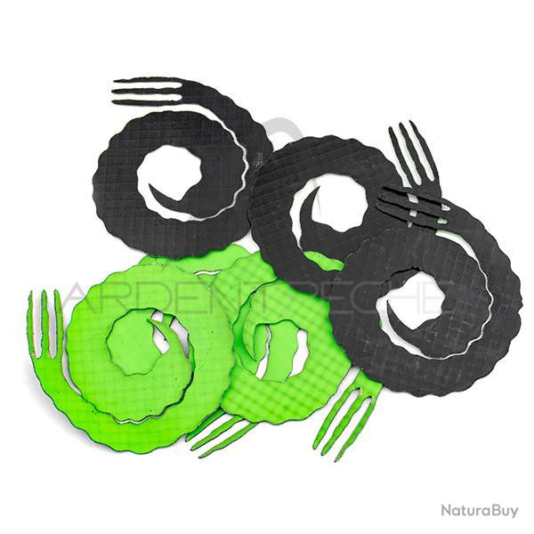 Queue Forked bling medium Noir/chartreuse